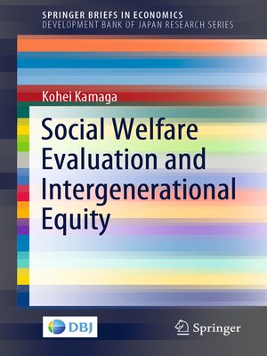 cover image of Social Welfare Evaluation and Intergenerational Equity